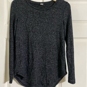 Women's Black Long Sleeve Top